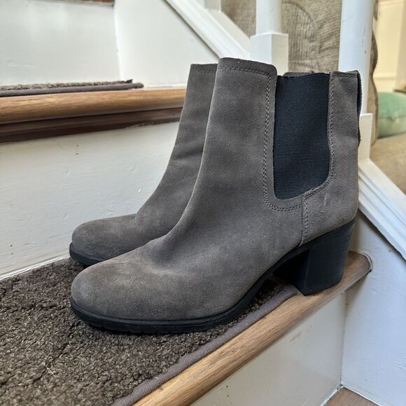 Sam Edelman Hanley Suede Heeled Booties - Size 10 - Picture 2 of 6